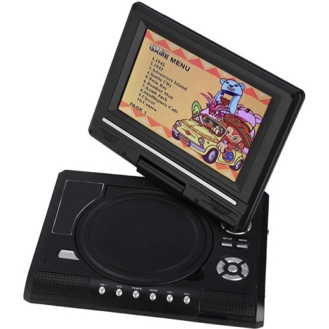 Draagbare DVD Speler - 12-inch Scherm - Ondersteunt Meerdere Afspeelbronnen - Onderbreekfunctie - Compact en Draagbaar - Ideaal voor Onderweg en Thuis - Inclusief Afstandsbediening