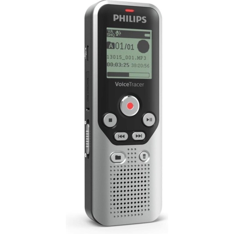 Philips DVT1250 VoiceTracer Audiorecorder Zilver/Zwart