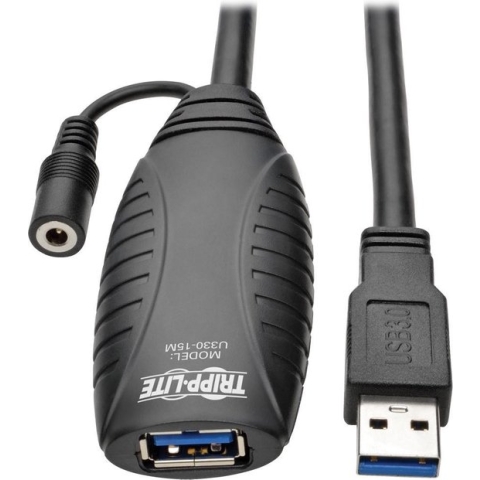 Tripp-Lite U330-15M USB 3.0 SuperSpeed Active Extension Repeater Cable (USB-A M/F), 15 m (49 ft.) TrippLite