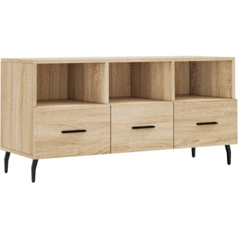 vidaXL-Tv-meubel-102x36x50-cm-bewerkt-hout-sonoma-eikenkleurig