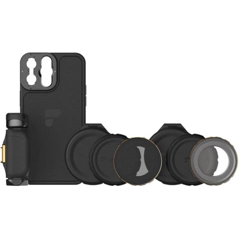 PolarPro - LiteChaser - iPhone 13 PRO MAX - Filmmaking Kit - Case - Filters - VND Filters - CP Filters - Bluetooth - Filmen & Fotograferen