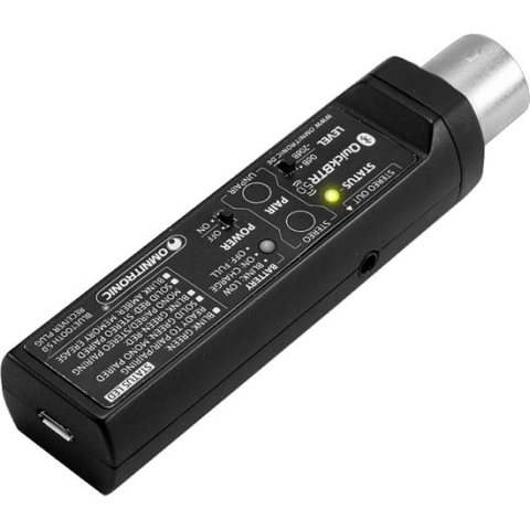 Omnitronic QuickBTR-5.0 XLR AptX Bluetooth muziekontvanger Bluetooth versie: 5.0, A2DP 10 m AptX-technologie, Geïntegre