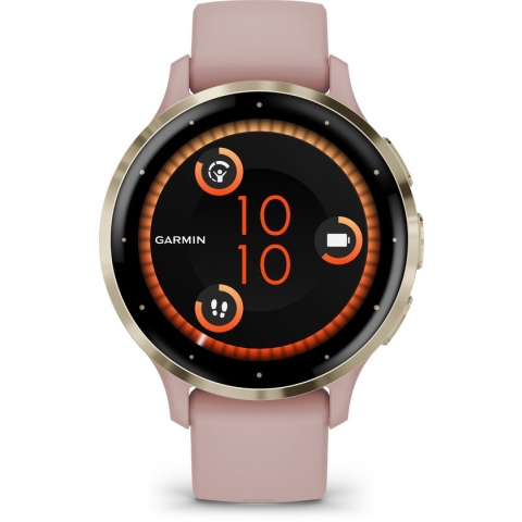 Garmin Venu 3s - Smartwatch - Sporthorloge - AMOLED-Scherm - 10 dagen batterij - Spraakassistent - Muziek - Garmin Pay- Slaapcoaching - Dust Rose