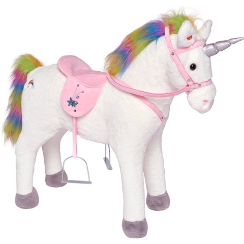 Pink Papaya Staand Paard Rainbow - 75 cm
