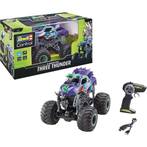 1:16 Revell 24556 RC Dino Monster Truck - Three Thunder RC Model Kant en Klaar