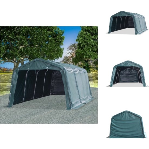 vidaXL Veetent - 3.3 x 6.4 x 2.56 m - PVC materiaal - Roestbestendig staal - Omheiningssysteem