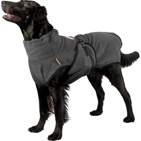 Hondenbadjas - Chillcoat - Microvezel - Sneldrogend - Grijs - SuperFurDogs - M
