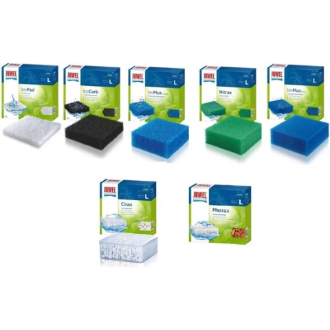 Juwel - Filter spons set - Standaard - Large (L) - 5 soorten + Cirax + Phorax