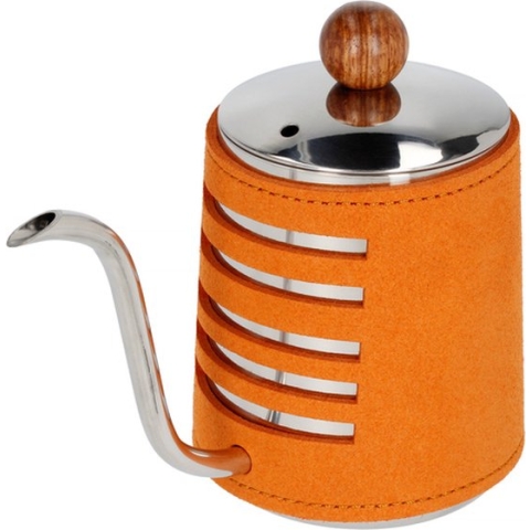 Barista Space - Gooseneck Pour-Over Kettle (coffee & tea) 550 ml - Orange Wrapping