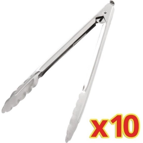 Bulkvoordeel X10 Vogue Serveertangen 25,5cm - Vogue S633