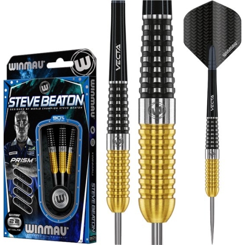 WINMAU –Steve Beaton S.E: Steeltip Tungsten Dartpijlen Professioneel – 22g