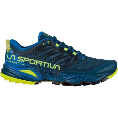La Sportiva Akasha II - Trailrunningschoenen - Heren Storm Blue / Lime Punch 42