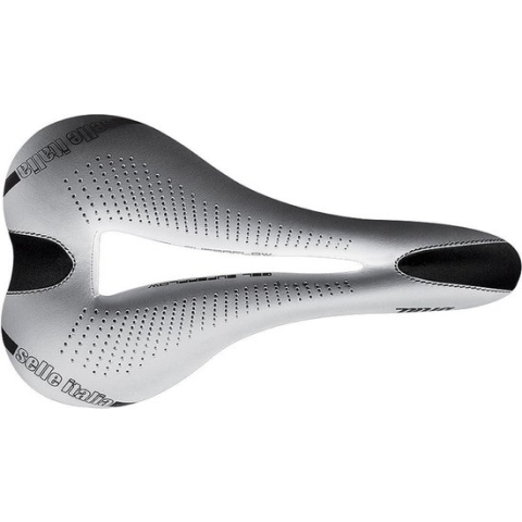 Selle Italia Diva Gel Flow Zadel - Fietszadel voor vrouwen - Fietszadel - Fibra-Tek microvezelmateriaal - Wit