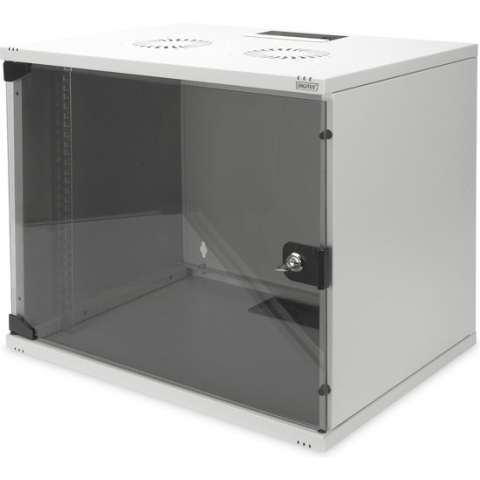 Digitus DN-19 09-U-S-1 19inch-wandkast (b x h x d) 520 x 512 x 400 mm 9 HE Grijs-wit (RAL 7035)