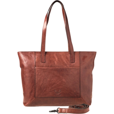 Rise of Rosa Laptoptas / Werktas / Aktetas Dames - 14 inch - Leer - Brenton - Licht Bruin
