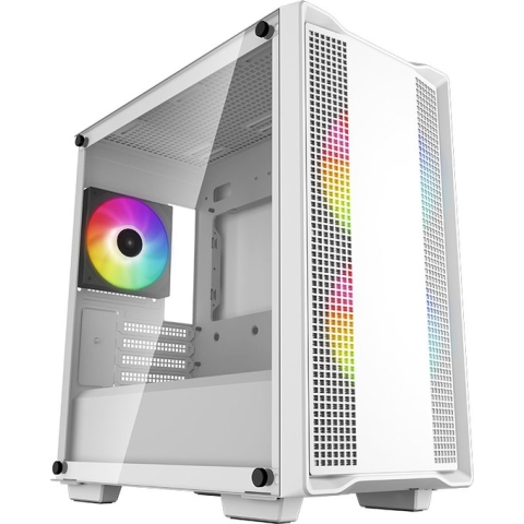 DeepCool CC360 WH ARGB, Mini Tower, PC, Wit, micro ATX, Mini-ITX, ABS, Staal, Gehard glas, Multi