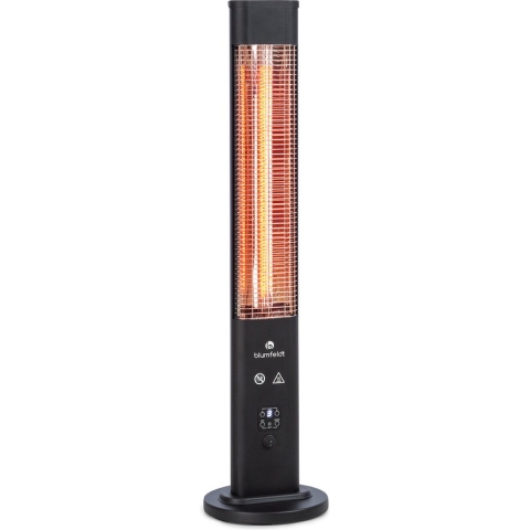 Blumfeldt Heat Guru Plus In & Out heater - Terrasverwarmer infrarood - 1200W - 3 standen - Met timer en afstandsbediening - Carbon verwarmingselement
