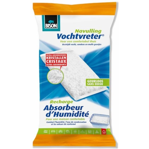 9x Bison Vochtvreter Navulzak 1 kg