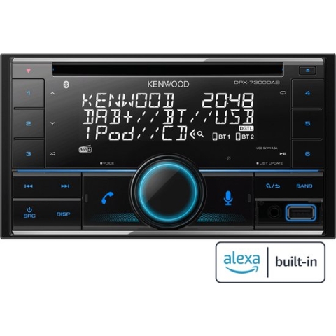 Kenwood DP-X7300DAB 2DIN Autoradio - Multicolor