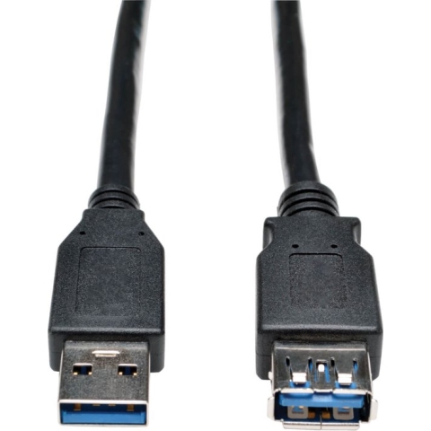 Tripp-Lite U324-003-BK USB 3.0 SuperSpeed Extension Cable - USB-A to USB-A, M/F, Black, 3 ft. (0.9 m) TrippLite