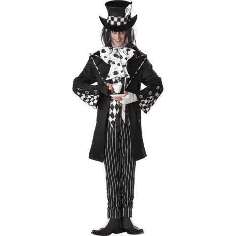 CALIFORNIA COSTUMES - Zwart gekke hoedenmaker kostuum voor mannen - M
