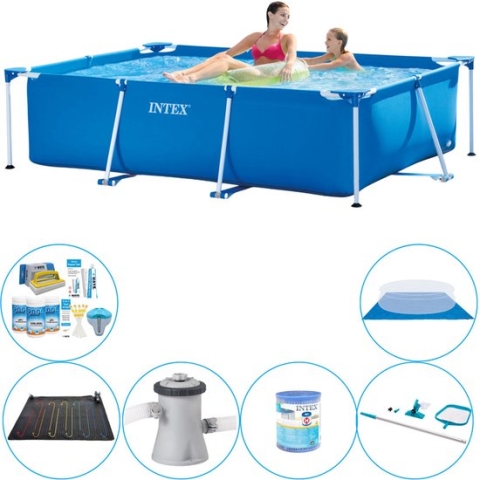 Frame Pool Rechthoekig 220x150x60 cm - 7-delig - Zwembad Pakket