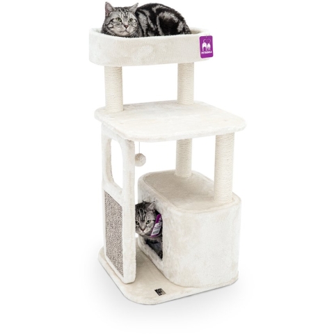 Petrebels Little Rock 99 Krabpaal -  Creme - 50 x 50 x 99 cm - stabiel
