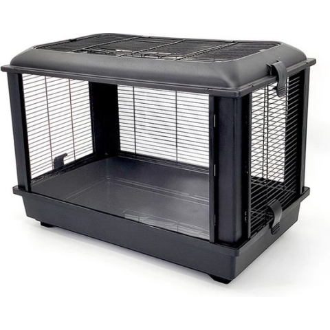 PetTastic® - Hamsterkooi - Cavia kooi - Rattenkooi - Knaagdieren - Zwart - Groot - Transparant - Accessoires