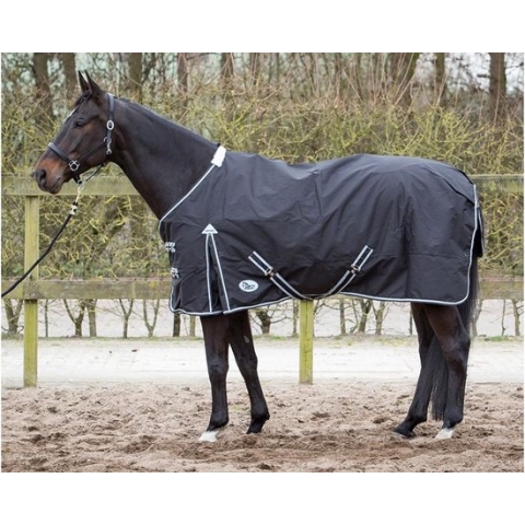 Harry's Horse Thor deken 0 grams met fleece lining zwart 155cm