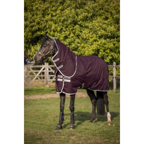 HorseWare Amigo Hero Ripstop Plus - Fig/Silver - 200g - Maat 7.0/160/213