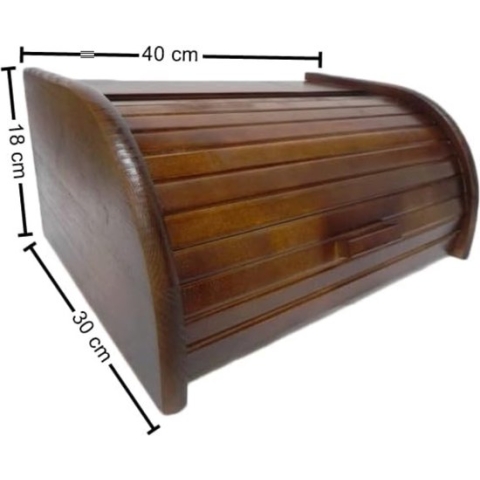 Brood Bewaardoos - Brood Opbergdoos - Vershouddoos Brood - L - Donkerbruin