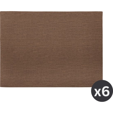 Placemat TRITON, SET/6, 33x45cm, coffee