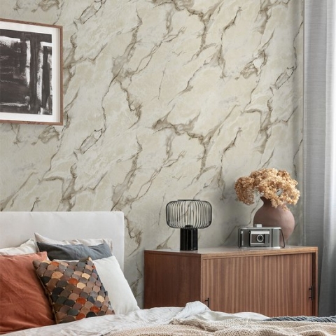 behang - behangpapier - huis decoratie binnen - Beta Marmer 10 m (L) x 1.06 (W) - Dream Decorations