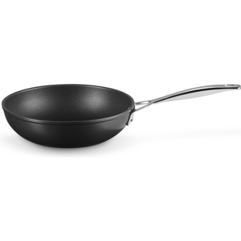 Le Creuset® - Les Forgees - Sauteerpan - Hapjespan - Hapjespan inductie - Hapjespan 24 cm - Geschikt voor alle warmtebronnen - Duurzaam - Om snel te koken - Aluminium - Zwart