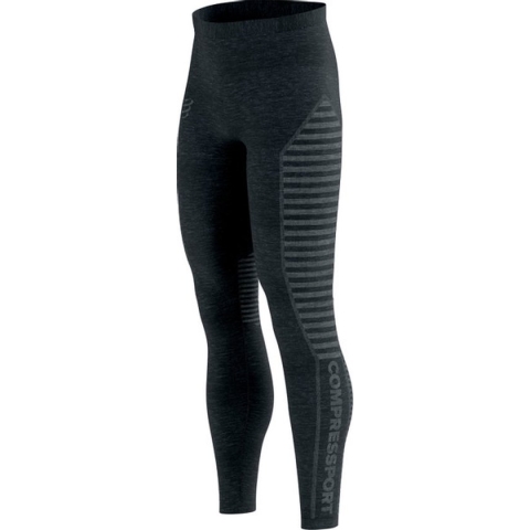 Compressport Winter Run Tight Heren - Sportbroeken - zwart - maat L