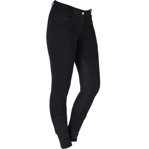 Horka Paardrijbroek Annika Junior Katoen/siliconen Zwart Mt 164