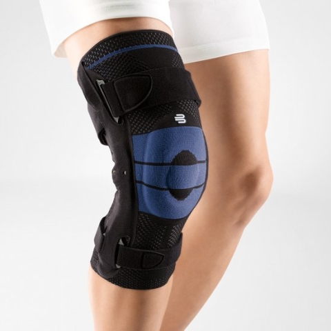 Bauerfeind GenuTrain S Pro Kniebrace Zwart - Mt 5 rechts