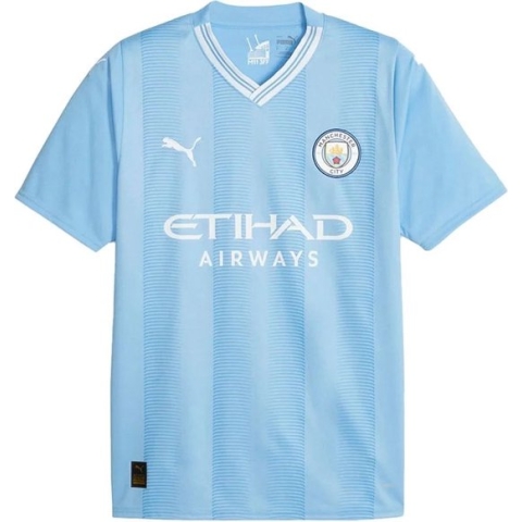 PUMA MCFC Home Jersey Replica Heren Sportshirt - Lichtblauw/Wit - Maat S