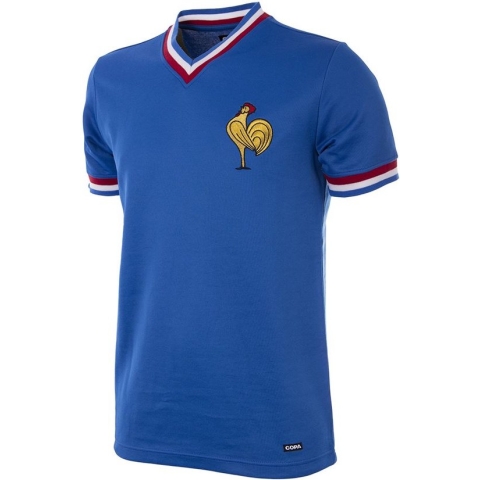 COPA - Frankrijk 1971 Retro Voetbal Shirt - XL - Blauw