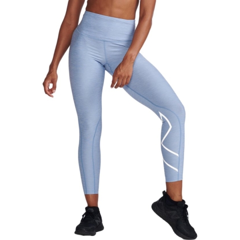 2XU Motion Print Hi-Rise Compression Tights Compressiebroek lang Hi-Rise / lichte compressie ondersteuning / platte naden