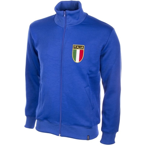 COPA - Italië 1970's Retro Voetbal Jack - M - Blauw