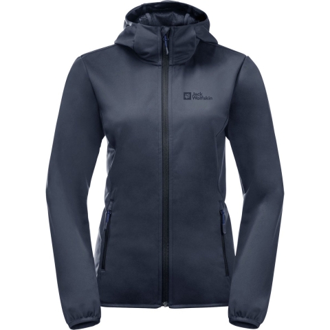 Jack Wolfskin WINDHAIN HOODY W Dames Outdoorjas - Maat L