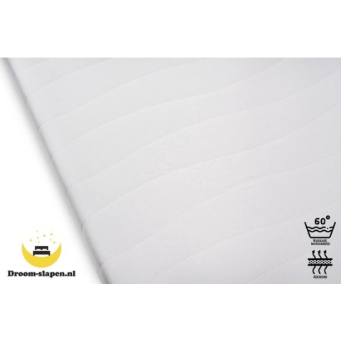 Matras - junior/baby matras koudschuim 70x160 12cm - Anti allergische Bamboo tijk