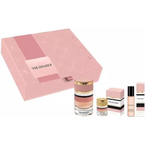 TRUSSARDI Eau de parfum - Geschenkset - Eau de Parfum 60ml + Eau de Parfum Miniatuur 7ml + Eau de Parfum Travel Spray 10ml