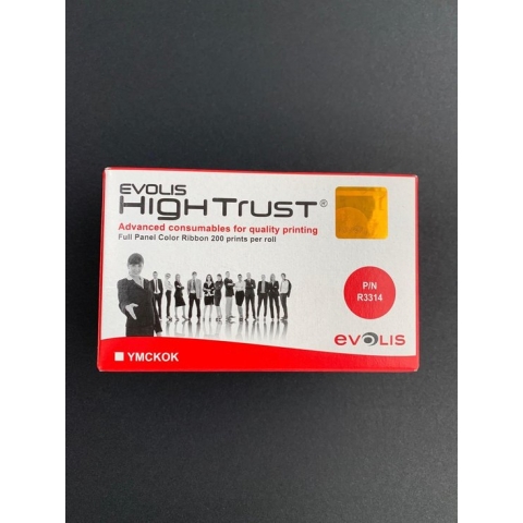R3314 (6 panel) kleuren printlint voor Evolis Dualys en Securion kaartprinter