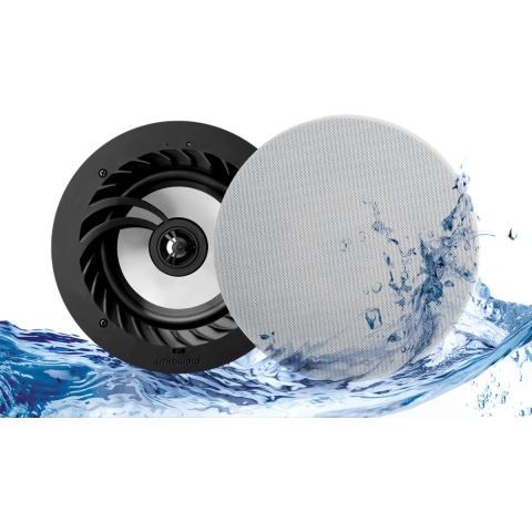 Lithe Audio Waterdichte Bluetooth Draadloze Actieve inbouw plafondspeaker 6.5" IP44 (per stuk)