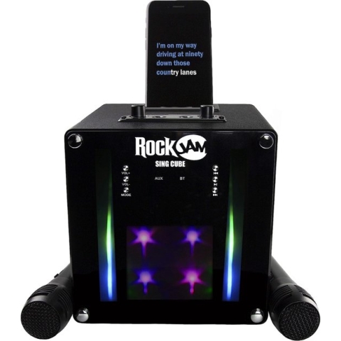 ALLGoods. Karaoke Set Voor Volwassenen en Kinderen - karaoke Set Voor Tv met Twee Draadloze Microfoons – Karaokesets met Bluetooth - Zwart