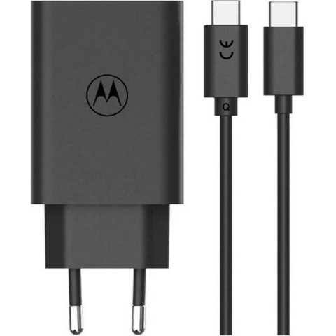 Motorola TurboPower 68W Thuislader met USB-C Kabel - Zwart