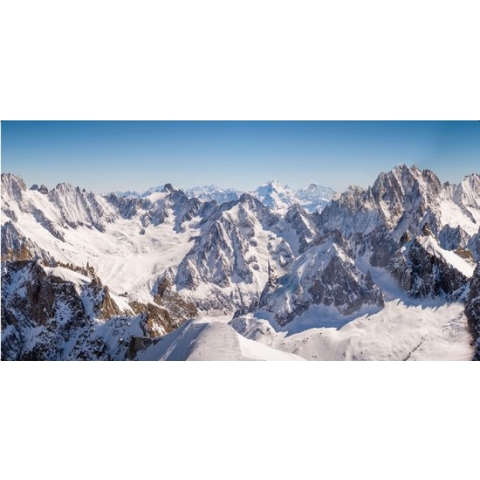 Achtergrond Doek Bergtoppen XL - 300x150cm - My Village