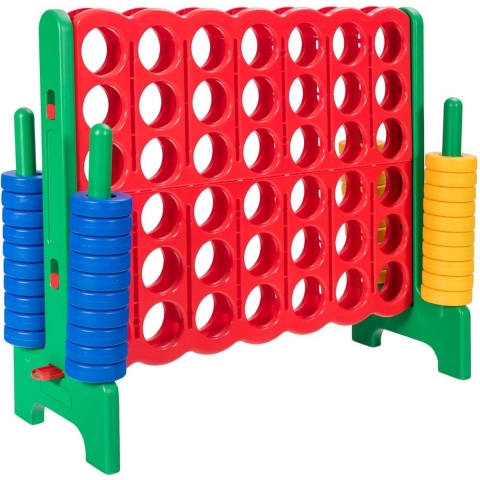 Coast 4-Op-Een-Rij Speelset - Met 42 Jumbo Ringen - Groen/Rood